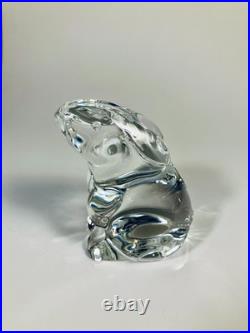 Baccarat. Lapin en cristal transparent