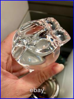 Baccarat. Lapin en cristal transparent