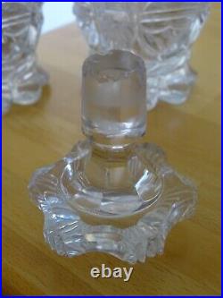 Baccarat Le Creusot Ancienne Paire De Carafes Liqueur Cristal 19 Eme Charles X