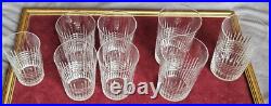Baccarat Lot de 8 verres gobelets en cristal modèle NANCY