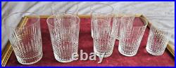 Baccarat Lot de 8 verres gobelets en cristal modèle NANCY