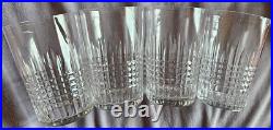 Baccarat Lot de 8 verres gobelets en cristal modèle NANCY
