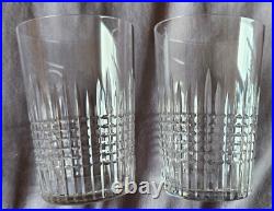 Baccarat Lot de 8 verres gobelets en cristal modèle NANCY