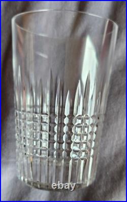 Baccarat Lot de 8 verres gobelets en cristal modèle NANCY