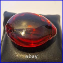 Baccarat Magnifique coccinelle rouge rubis en verre Signée Parfait état
