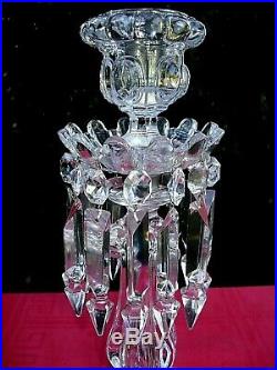 Baccarat Medaillon Candle Holders Crystal Candlestick Bougeoir Flambeau Cristal