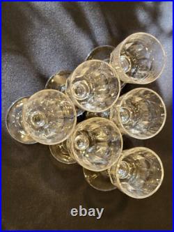 Baccarat Modèle Clermont Côtes Plates Lot 6 Anciens Verres A Vin Porto Cristal