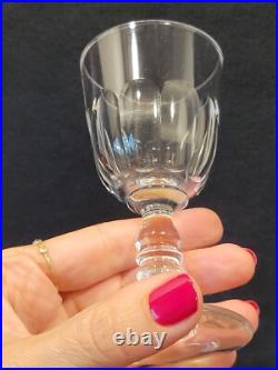 Baccarat Modèle Clermont Côtes Plates Lot 6 Anciens Verres A Vin Porto Cristal