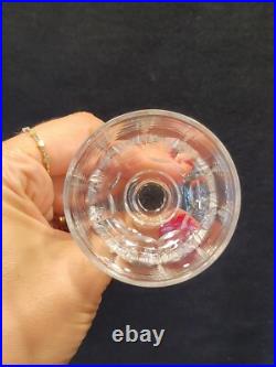 Baccarat Modèle Clermont Côtes Plates Lot 6 Anciens Verres A Vin Porto Cristal