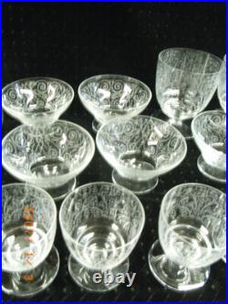 Baccarat Modele Lulli Services 19 Verres Carafe Pichet Cristal