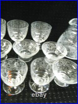 Baccarat Modele Lulli Services 19 Verres Carafe Pichet Cristal