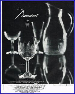 Baccarat Nancy 6 Flat Tumbler Crystal Glasses Gobelet Cristal Taillé Art Deco