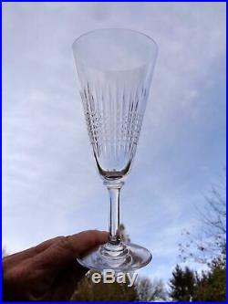 Baccarat Nancy 6 Tall Fluted Glasses Sektgläser Flute A Champagne Cristal Taillé