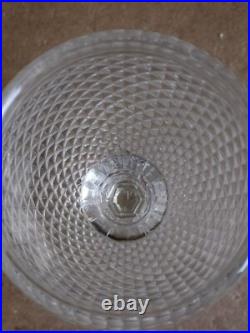 Baccarat Paire De Verre Diamant Haut 15,3 Cm Baccarat Charles X