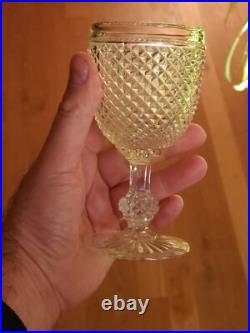 Baccarat Paire De Verre Diamant Haut 15,3 Cm Baccarat Charles X
