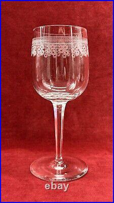 Baccarat Pompadour 6 Wine Crystal Glasses 6 Verres A Vin Cristal Grave 9232 A