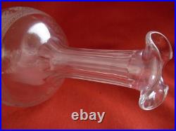 Baccarat, Pompadour, Carafe En Cristal Grave, Epoque Debut XX Baccarat, Pompadour, Carafe En Cristal Grave, Epoque Debut XX