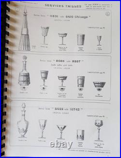 Baccarat Rare Lot 5 Verres Taillé N 8469 De 1916 Cristal H 14 Cm