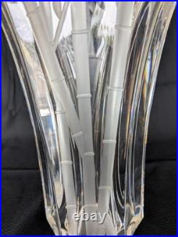 Baccarat -Rare Vase Gingko Bambous 24 cm