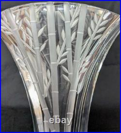 Baccarat -Rare Vase Gingko Bambous 24 cm