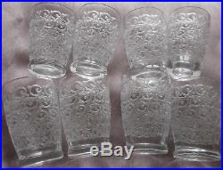 Baccarat Rare service de 8 gobelets cristal à liqueur Modèle GOUVIEUX ou ROHAN