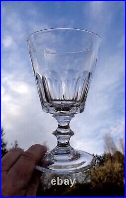 Baccarat Saint Louis Caton Verres A Vin Cristal Taille Cotes Plates 19eme XIX C