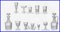 Baccarat Saint Louis Caton Verres A Vin Cristal Taille Cotes Plates 19eme XIX C