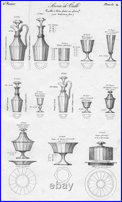 Baccarat Saint Louis Weingläser Verres A Vin Cristal Taillé Cotes Plates Eugenie