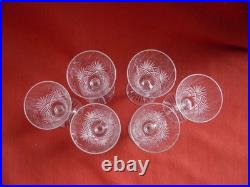 Baccarat, Serie De 6 Verres A Vin Blanc En Cristal Taille, Forme 8469, Debut XX