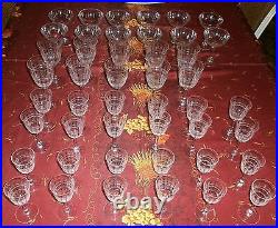 Baccarat Service cristal CAVOUR 46 pièces Verres eau vin & Coupes champagne