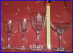 Baccarat Service cristal CAVOUR 46 pièces Verres eau vin & Coupes champagne