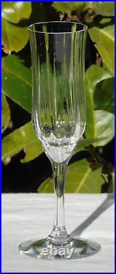 Baccarat Service de 6 flûtes à champagne en cristal, modèle Capri Haut. 19 cm