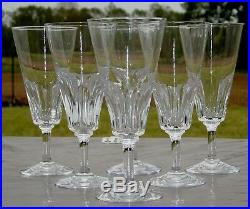 Baccarat Service de 6 flûtes à champagne en cristal, modèle Côte d'Azur