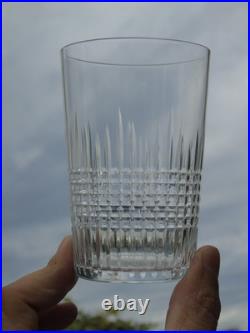 Baccarat Service de 6 gobelets en cristal taillé modèle Nancy Haut 10 cm