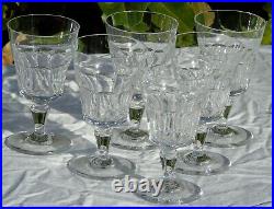 Baccarat Service de 6 verres à vin rouge en cristal, modèle Missouri