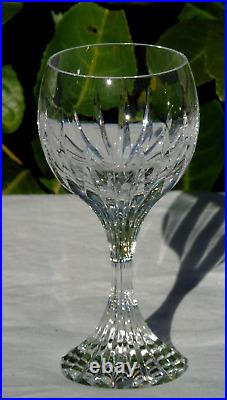 Baccarat Service de 6 verres en cristal, modèle Masséna Haut. 15 cm