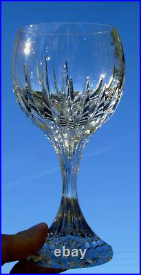 Baccarat Service de 6 verres en cristal, modèle Masséna Haut. 15 cm