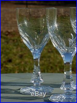 Baccarat Service de 6 verres en cristal taillé. Haut. 17,6 cm