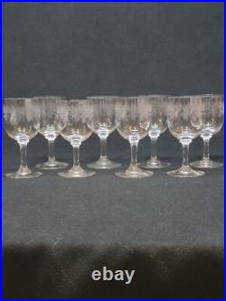 Baccarat Sévigné 8 Verres A Porto 11 Cm En Cristal Gravé