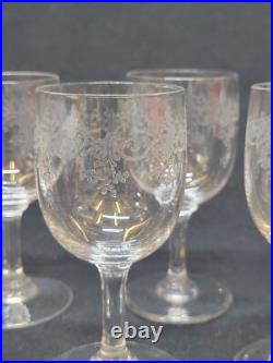 Baccarat Sévigné 8 Verres A Porto 11 Cm En Cristal Gravé