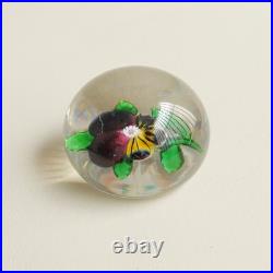 Baccarat Sulfure Pensée XIXe Pansey Baccarat XS Sulphide 19th c