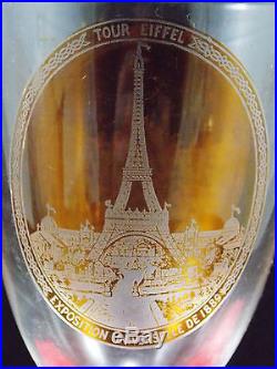 Baccarat Tres Rare Verre Exposition Universelle De 1889-trocadero Tour Eiffel
