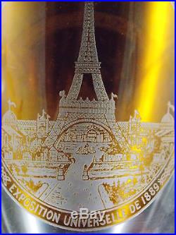 Baccarat Tres Rare Verre Exposition Universelle De 1889-trocadero Tour Eiffel