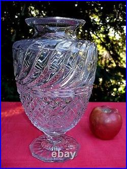 Baccarat Vase Cristal Taillé Empire Restauration 19éme 19 Éme Xixéme XIX 852 B