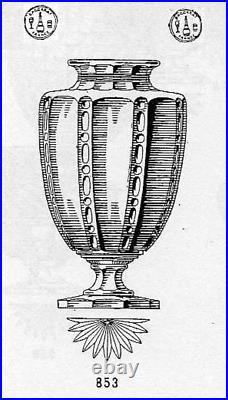 Baccarat Vase Cristal Taillé Empire Restauration 19éme 19 Éme Xixéme XIX Éme 853