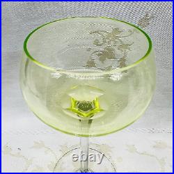 Baccarat Verre Roemer Cristal Urane Uranglas Vaseline Uranium Glass Ouraline Jd