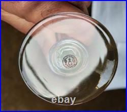 Baccarat Verre Roemer Modele Genova 18,8 Cm Cristal Baccarat Orange