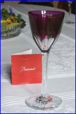 Baccarat Verre Roemer Modele Genova 18,8 Cm Cristal Baccarat Violet