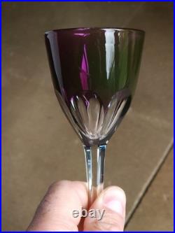 Baccarat Verre Roemer Modele Genova 18,8 Cm Cristal Baccarat Violet