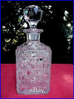 Baccarat Whiskey Wine Decanter Crystal Carafe A Whisky Cristal Taillé 19ème 801
